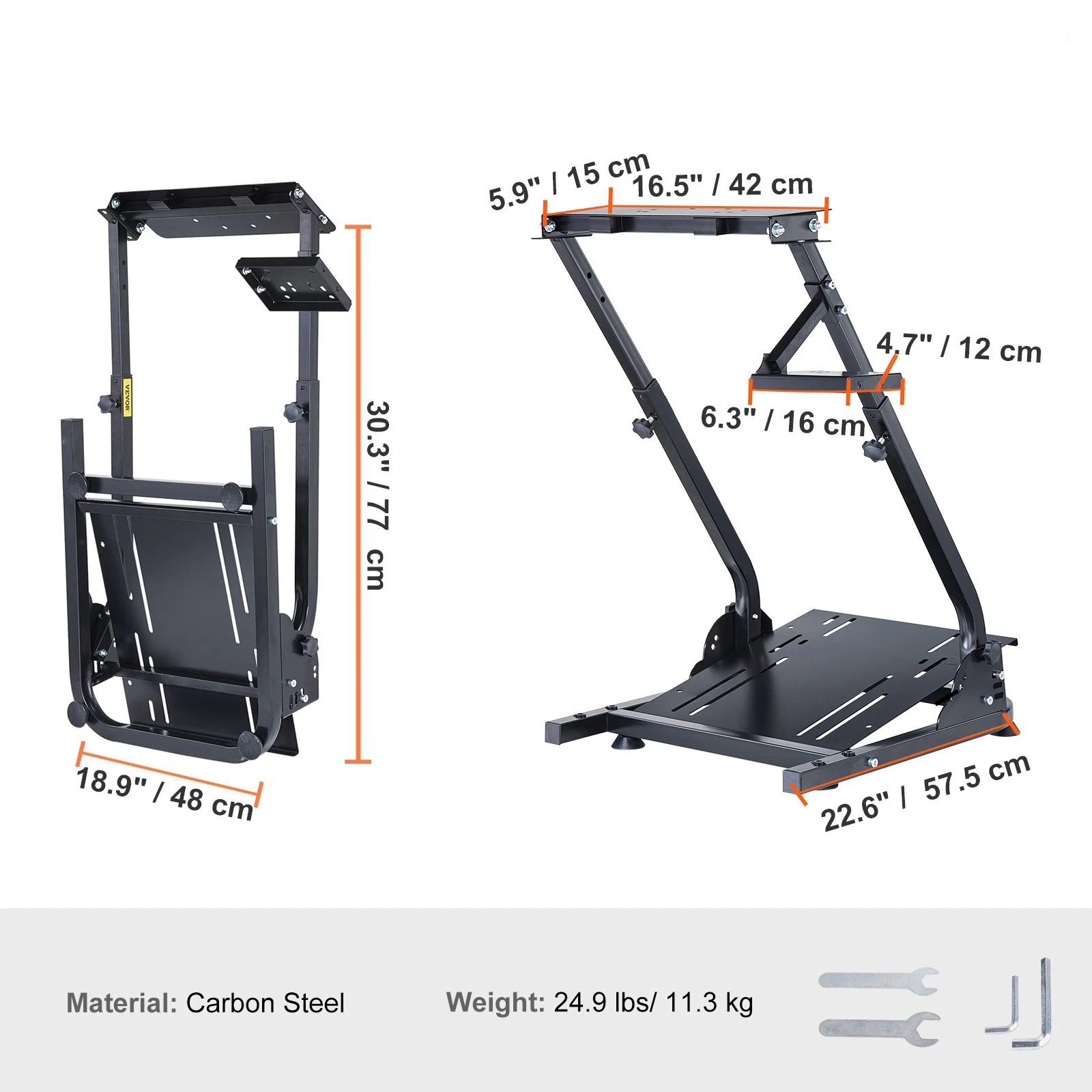 Pc Gaming Simulator - Adjustable Racing Simulator Cockpit Mount‑SIHAO Steering