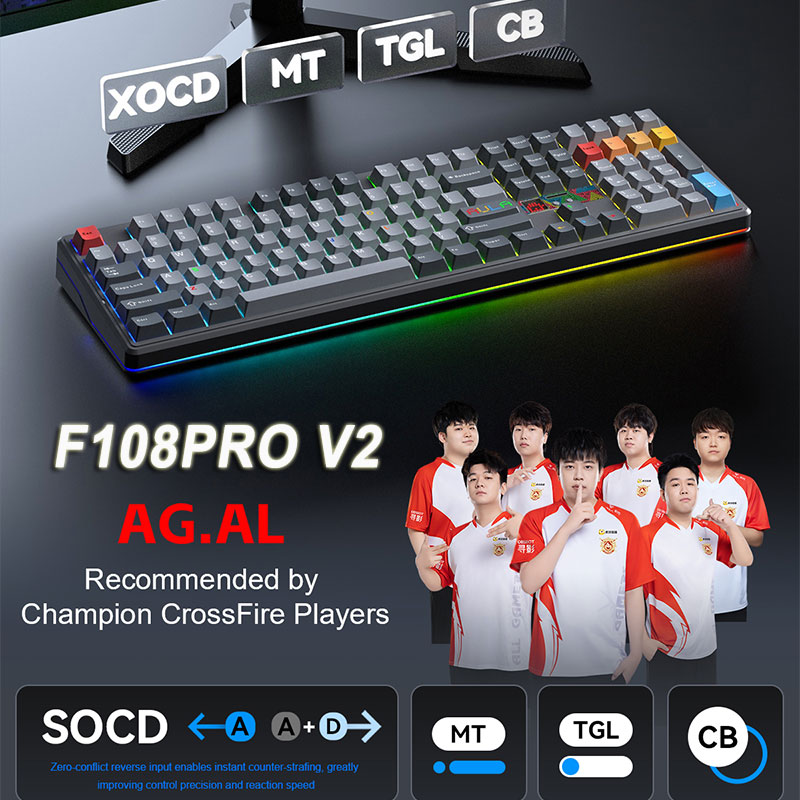 AULA F108 Pro V2 100% Layout M - Pc Gaming Uk recension och pris