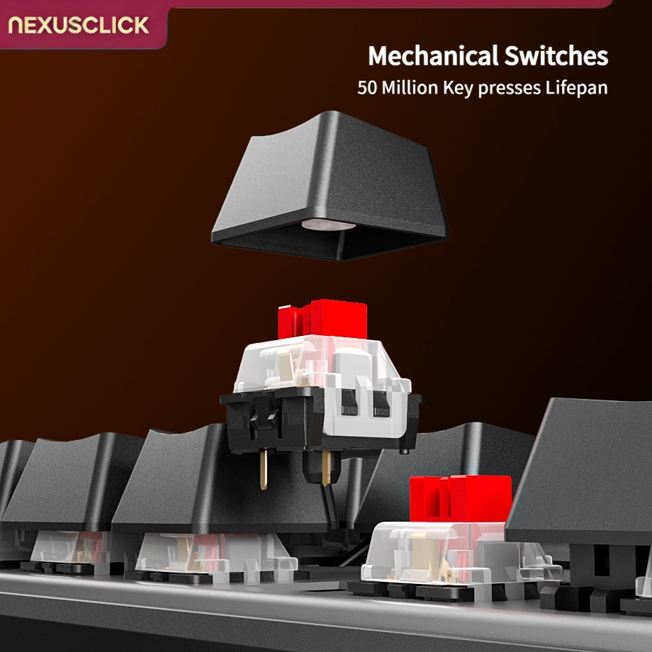 NexusClick 88 Key Hot Swappabl - Anti-Ghosting Keyboard recension och pris