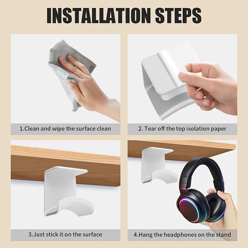Universal Headphone Stand Adhe - Headset Stand recension och pris