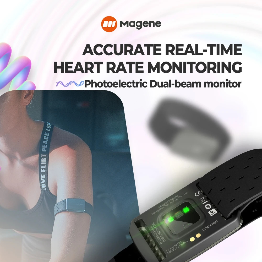 Magene H803 Heart Rate Armband - Dual Monitor Arm recension och pris