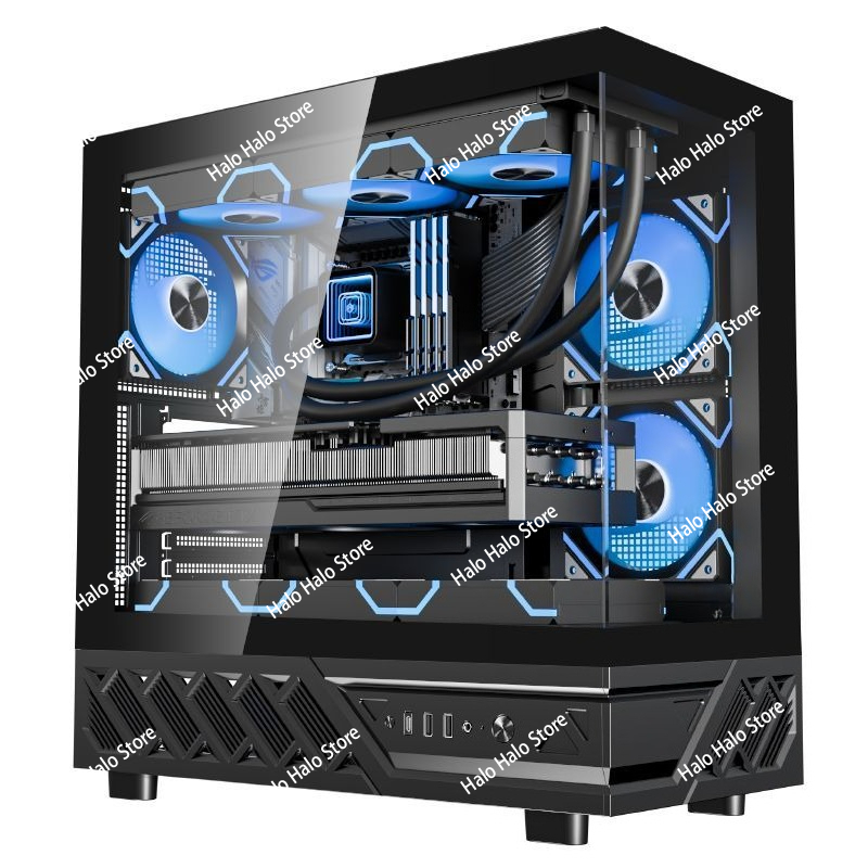 White Seaview ATX PC Case Temp - Pc Gaming Liquid recension och pris