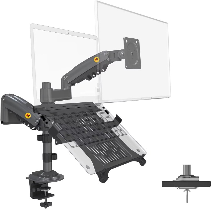 Dual Arm 2 in 1 Combo Laptop M - Dual Monitor Arm recension och pris