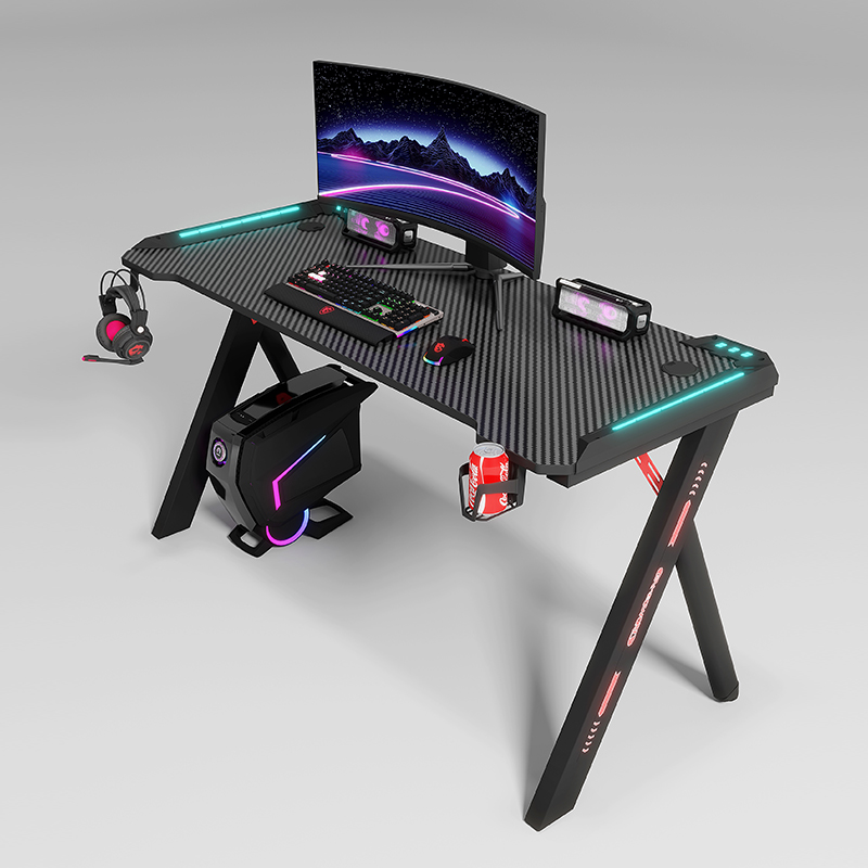 Black Color Modern Gaming Tabl - Pc Gaming Cafe recension och pris