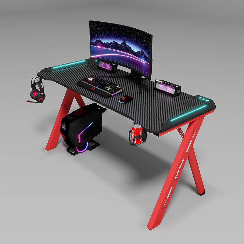 Black Color Modern Gaming Tabl - Pc Gaming Cafe recension och pris