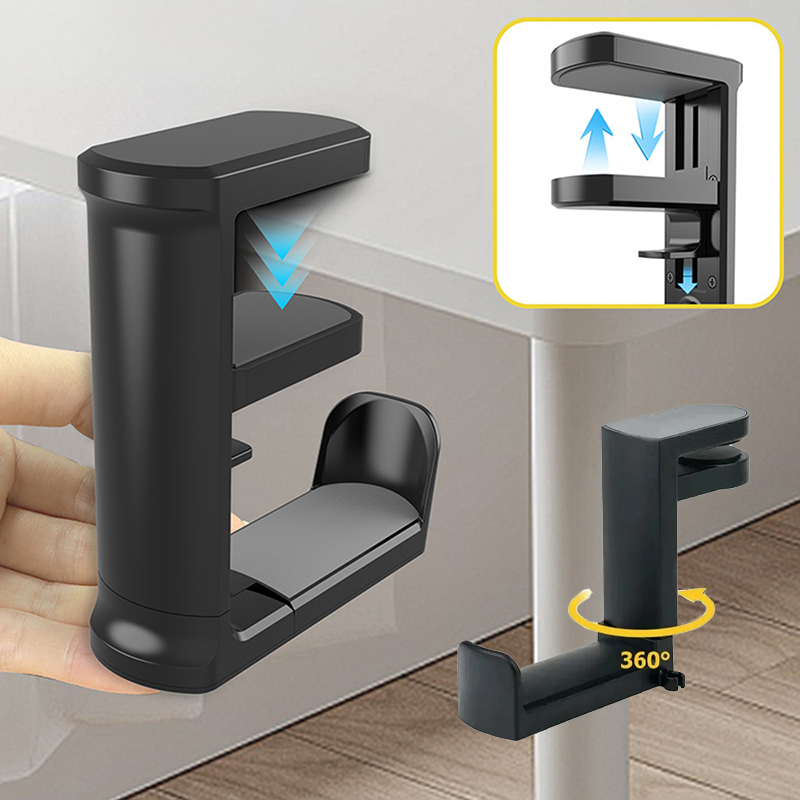 No Punch Table Clip Hook Earph - Headset Stand recension och pris