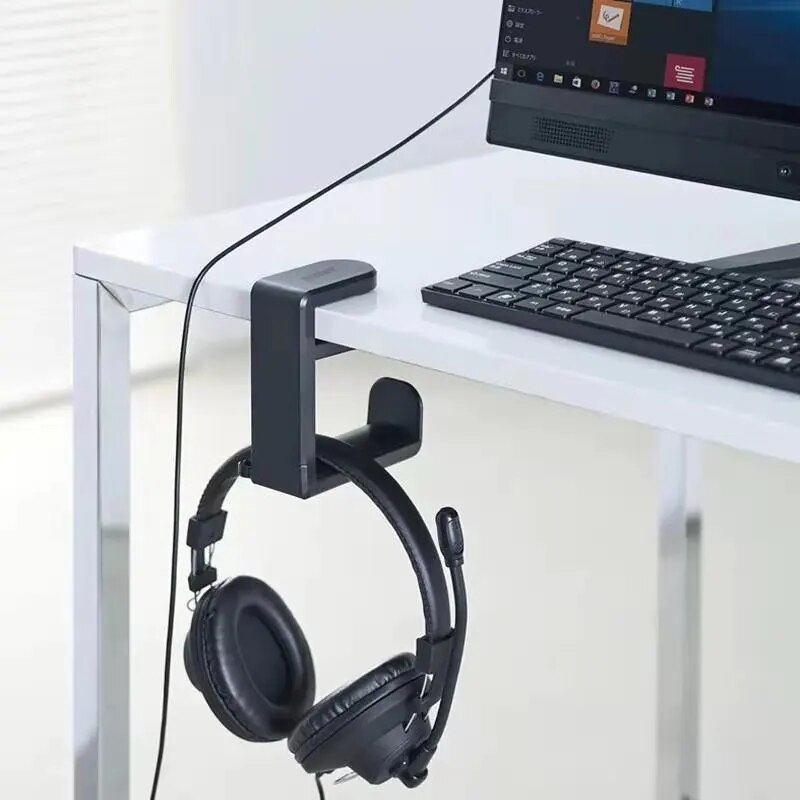 No Punch Table Clip Hook Earph - Headset Stand recension och pris