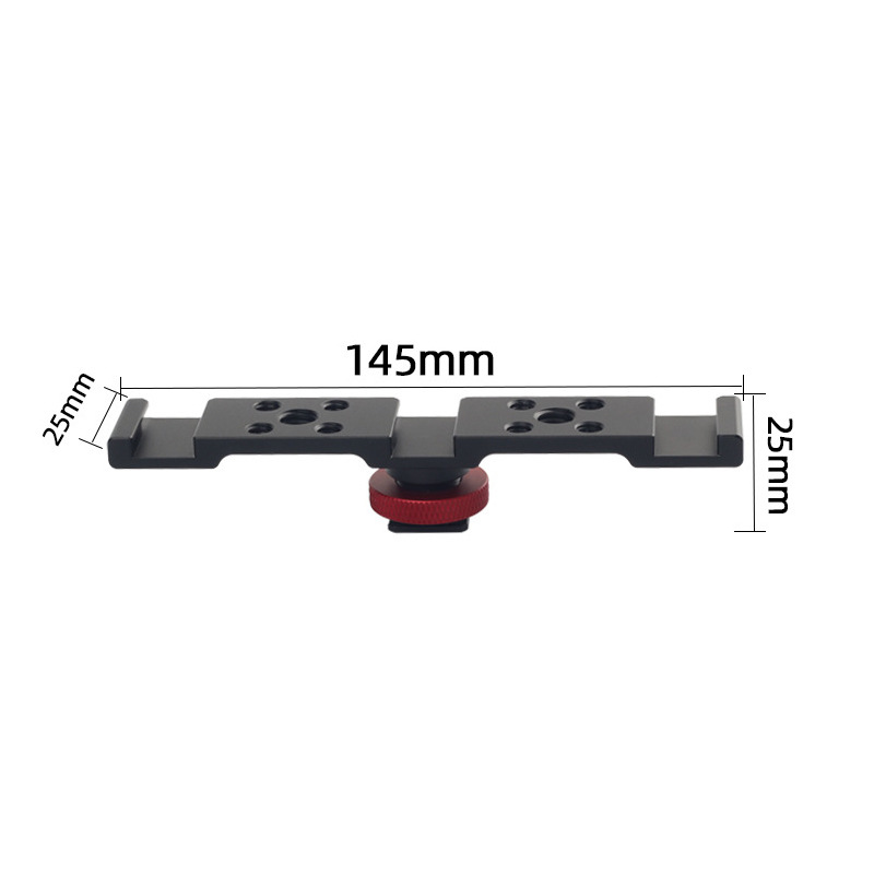 Aluminum Cold Shoe Mount Brack - Dual Monitor Arm recension och pris