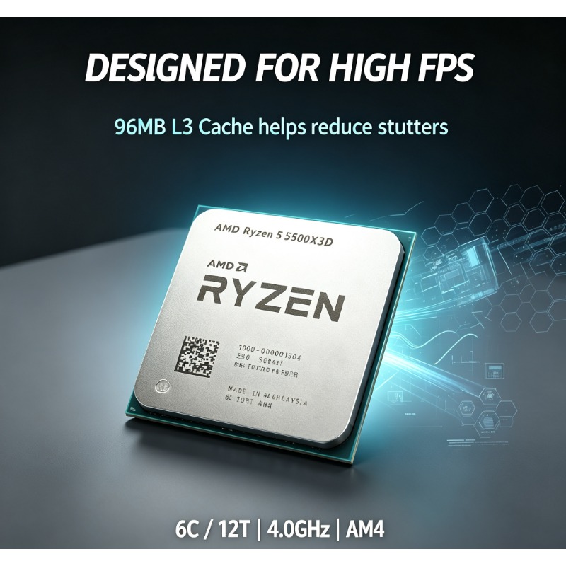 AMD Ryzen 5 5500X3D DIY Gaming - Pc Gaming Ryzen 5 recension och pris