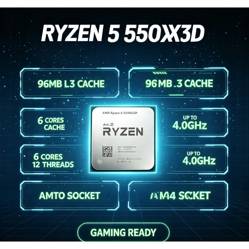 AMD Ryzen 5 5500X3D DIY Gaming - Pc Gaming Ryzen 5 recension och pris