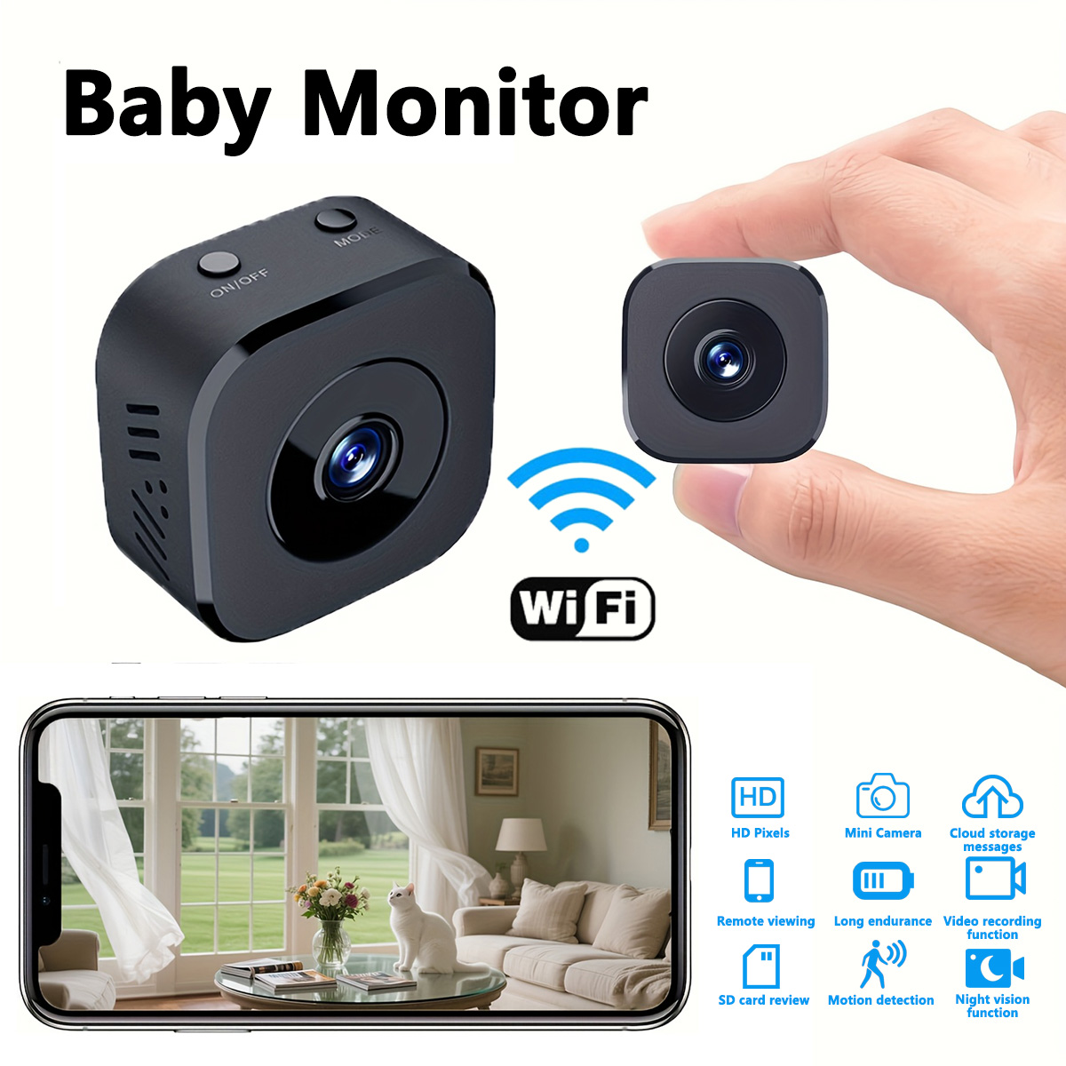 1080P HD Mini WiFi Camera Indo - Sound Card Usb recension och pris