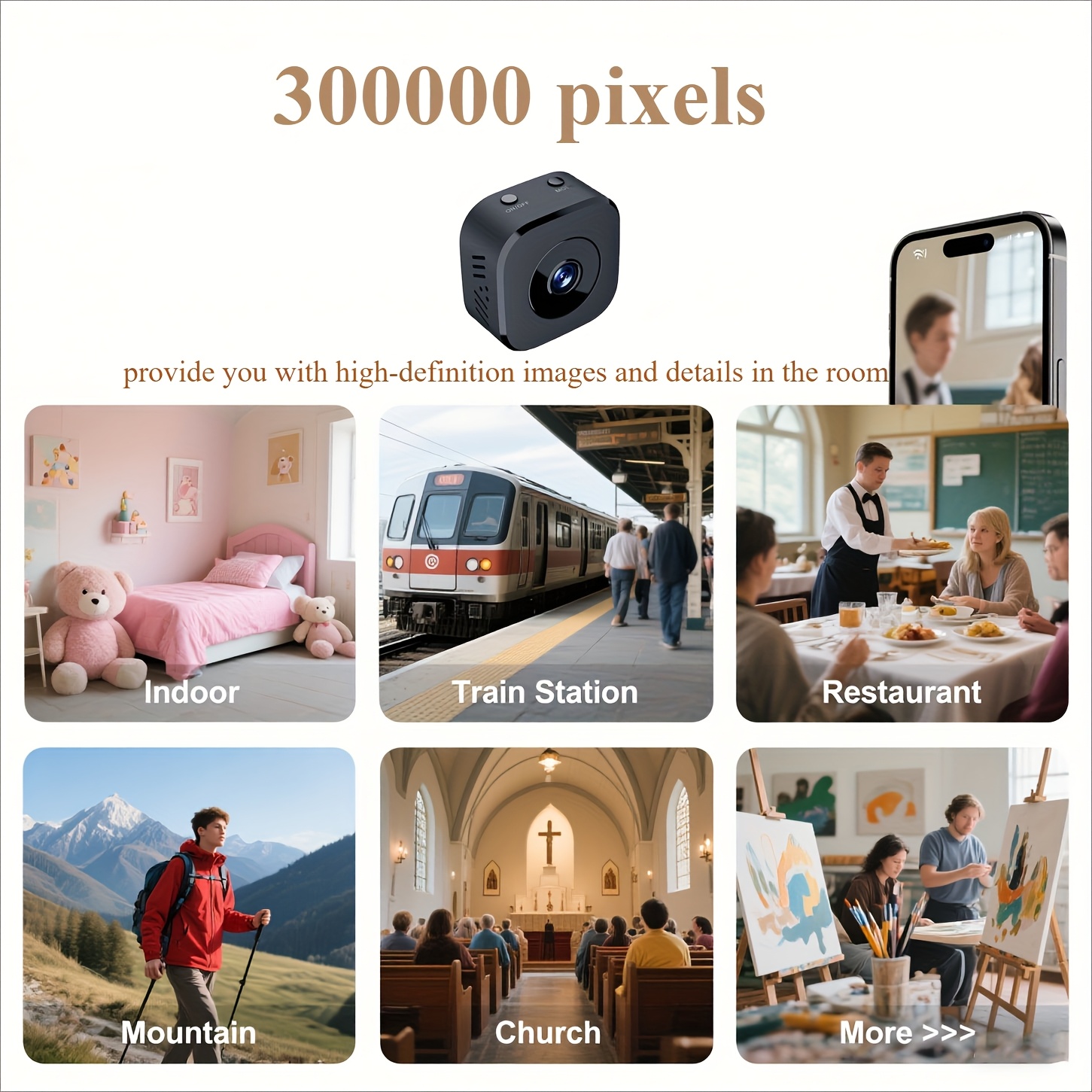 1080P HD Mini WiFi Camera Indo - Sound Card Usb recension och pris