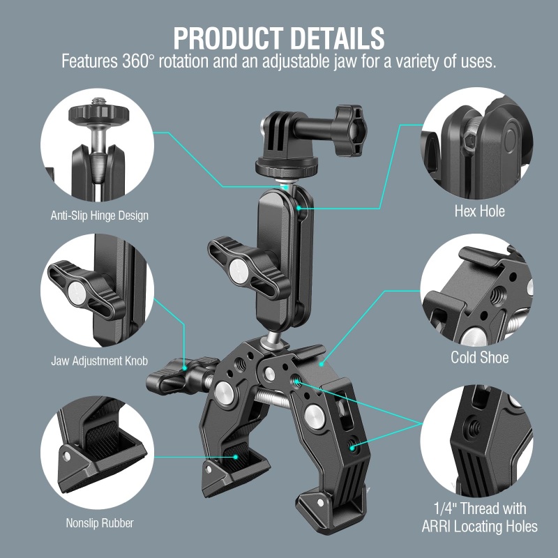 Universal Aluminum Super Clamp - Dual Monitor Arm recension och pris