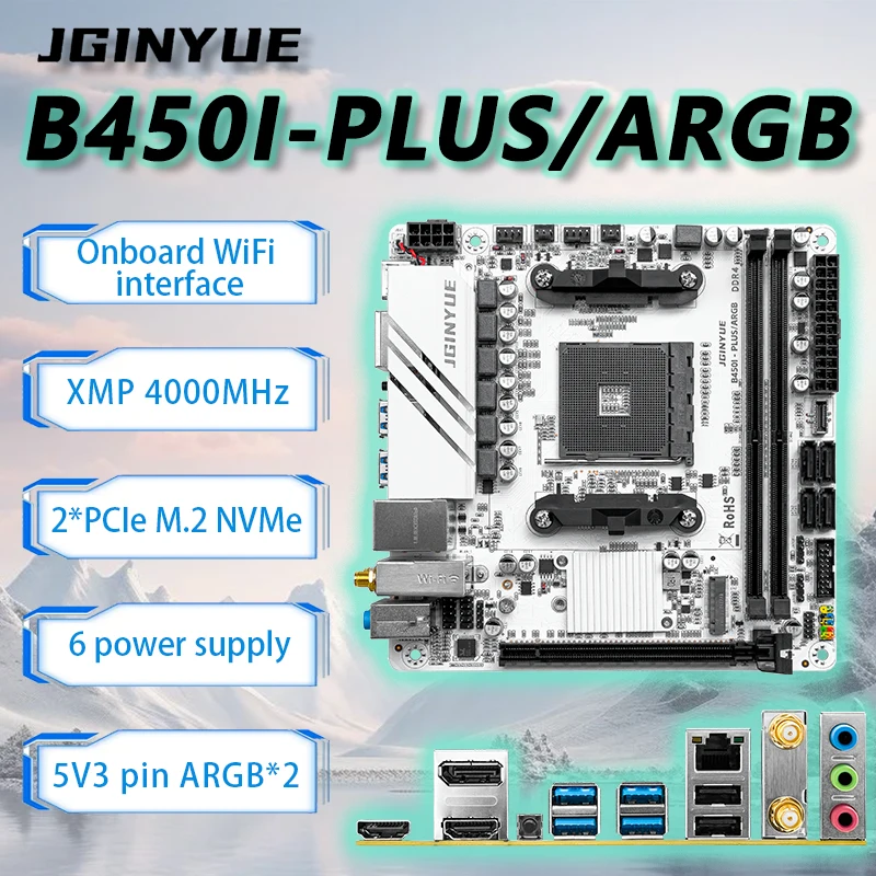 JGINYUE B450 ITX Motherboard S - Pc Gaming Ryzen 5 recension och pris