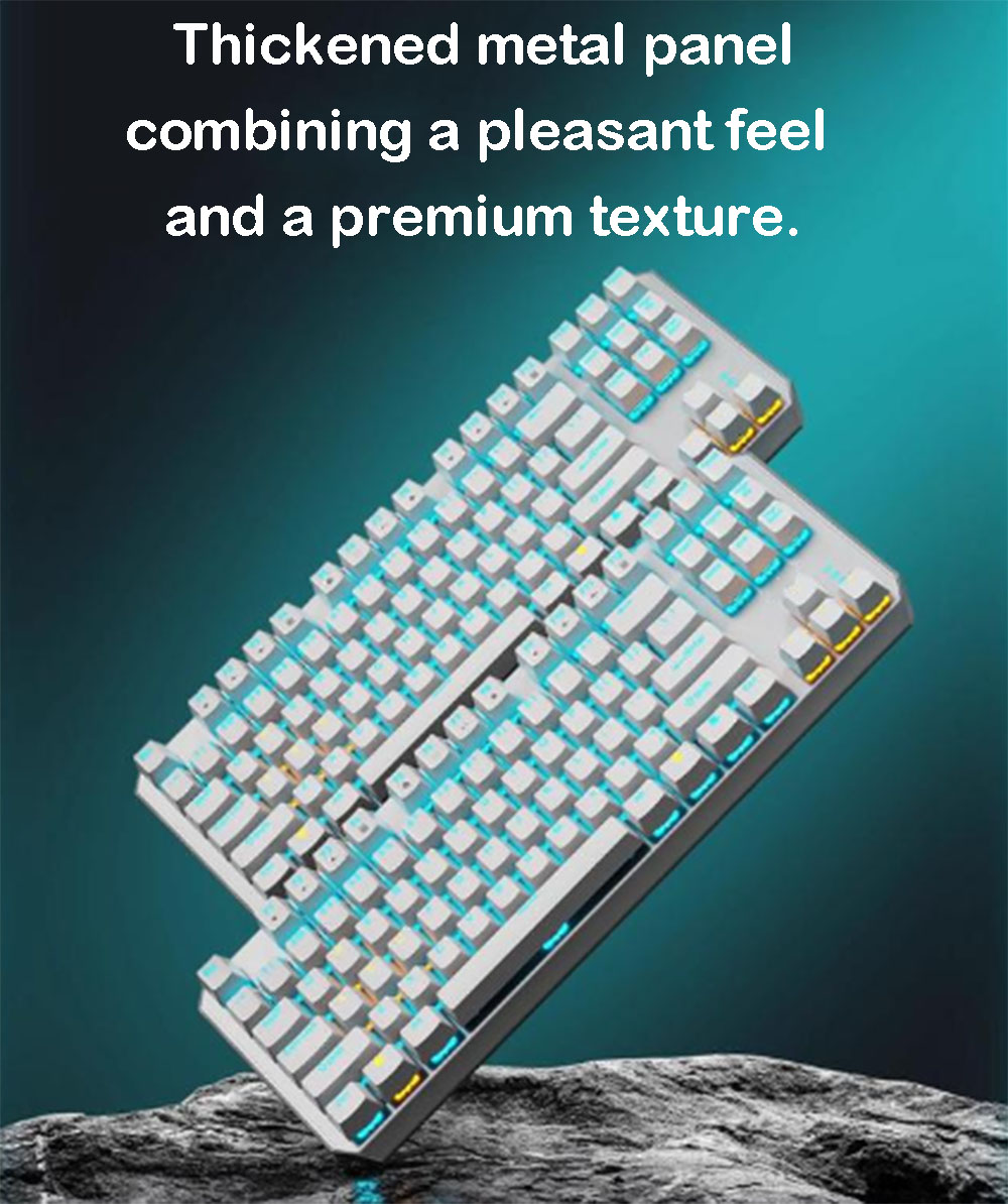 87-Key Mechanical Gaming Keybo - Anti-Ghosting Keyboard recension och pris