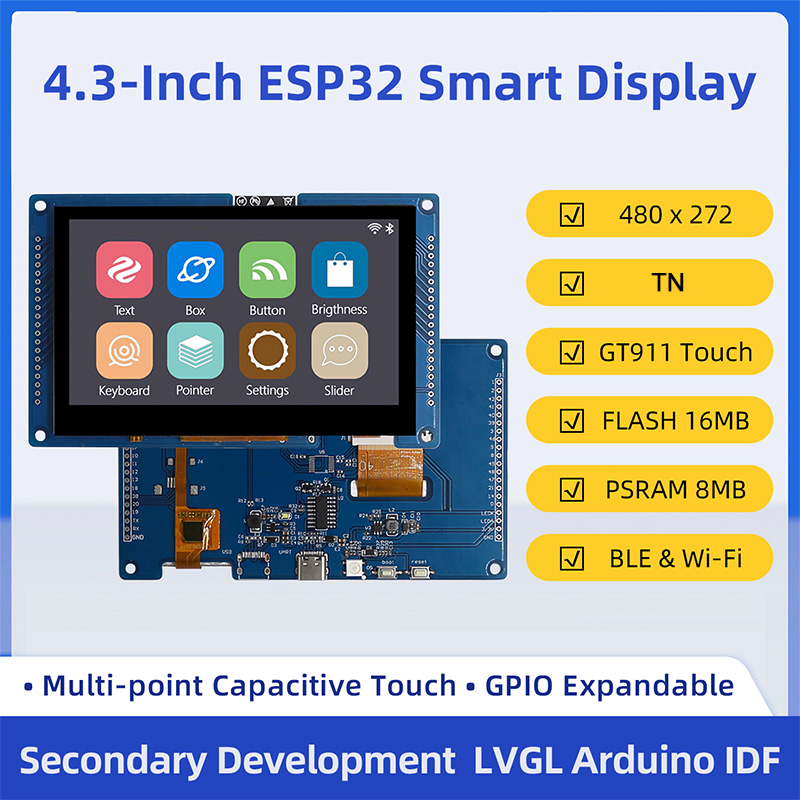 ESP32 S3 4.3 Inch 480*272 Capa - Dual Monitor Arm recension och pris