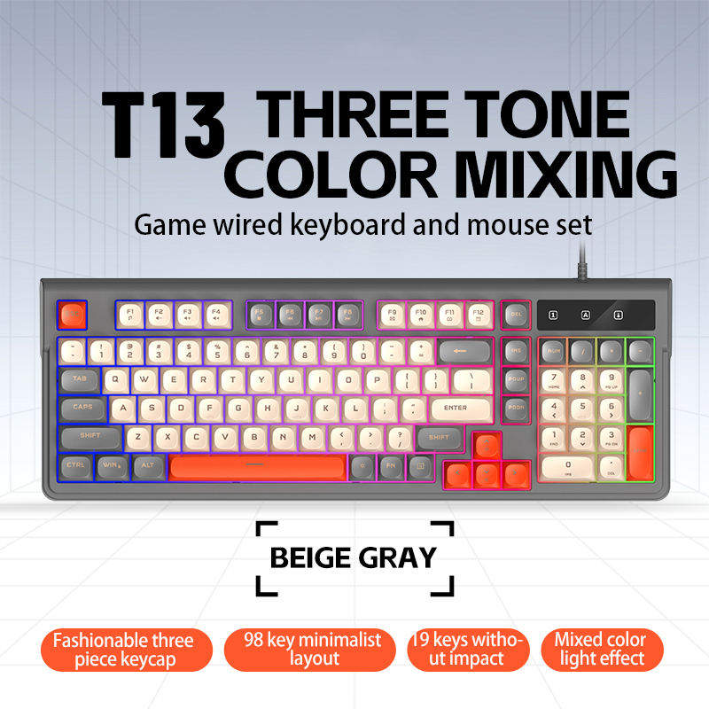 New T13 Wired Gaming Keyboard  - Anti-Ghosting Keyboard recension och pris