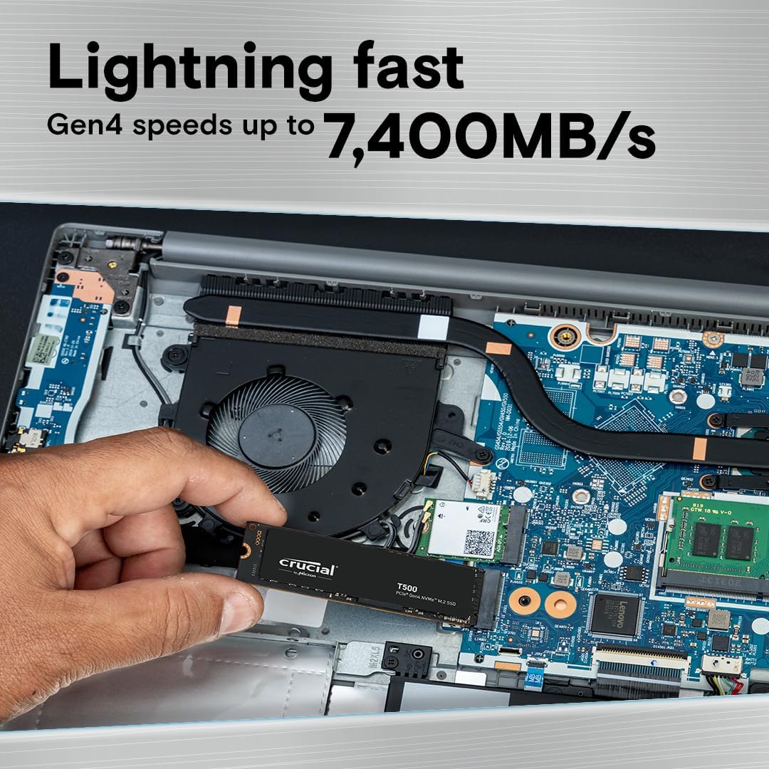 Crucial T500 1TB Gen4 NVMe M.2 - Pc Gaming Website recension och pris